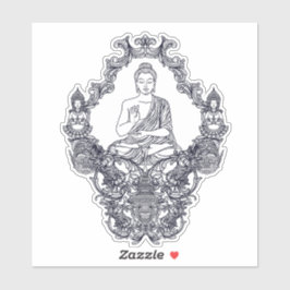 ADESIVO CORTE PERSONALIZADO VINYL STICKER : BUDDHA