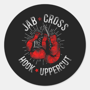 Adesivo Corte Superior do Gancho Cruzado Jab Boxing