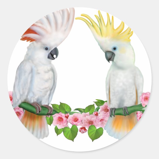 ADESIVO CORTEJO DE CACATUA (Frente)
