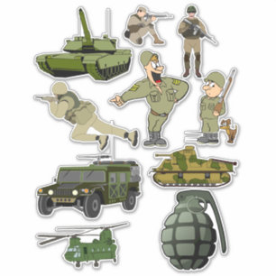 Adesivo Cortes de Mortes dos Soldados Militares do Exérci