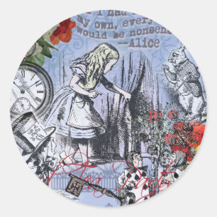 Adesivo Cortina de nonsense da Alice no país das maravilha