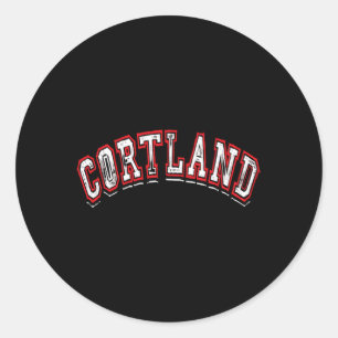 Adesivo Cortland New York Varsity Style Crown