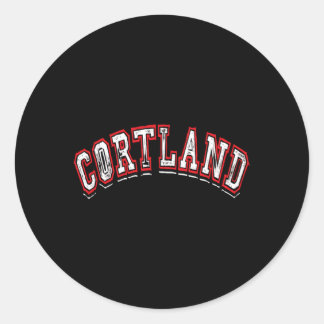 Adesivo Cortland New York Varsity Style Crown