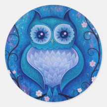 coruja azul