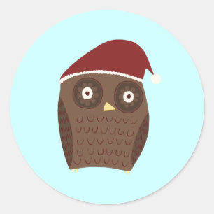 Adesivo Coruja de Natal