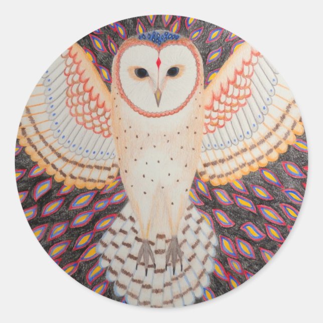 Adesivo Coruja de véu (Frente)