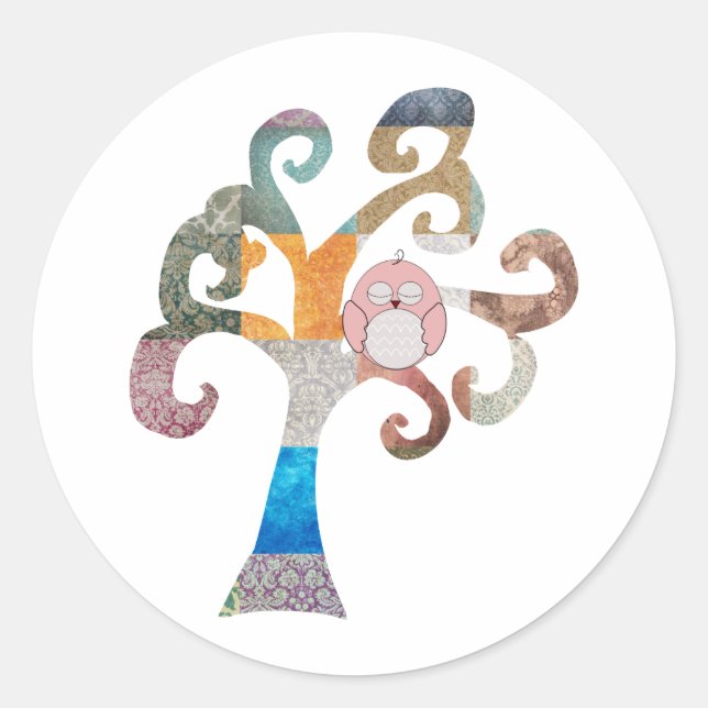 Adesivo Coruja Dormindo (Frente)