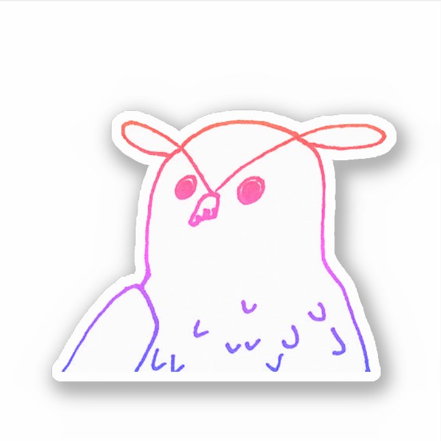 Adesivo Coruja-Foca-Cola-Feira (Frente)