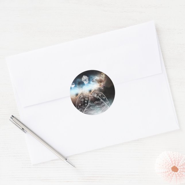 Adesivo Coruja Noturna e Senhora (Envelope)