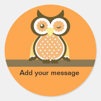 Adesivo Coruja Obrigado Stickers