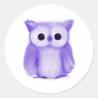 Adesivo Coruja Roxa