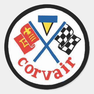 Adesivo Corvair Vintage Patch 2 Color/Black Stickers