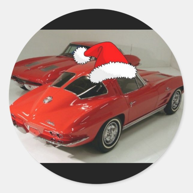 Adesivo Corvette de Natal/Tudo o que quero no Natal (Frente)