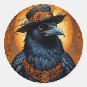 Adesivo Corvo de Dia das Bruxas Spooky em Disguise