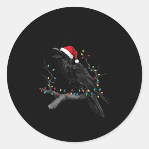Adesivo Corvo Preto, F-caw-f Natal Divertido Corvo Papai N