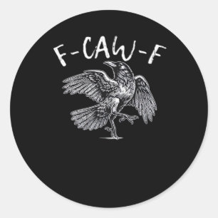 Adesivo Corvo Retro Clássico F-Caw-F