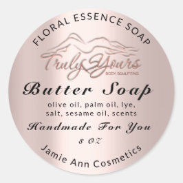 Adesivo Cosméticos de sabão de manteiga Rosa de produtos f