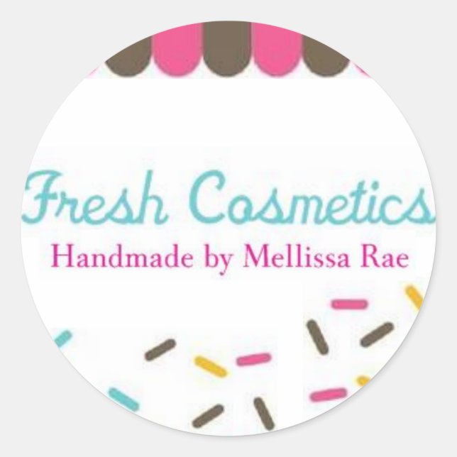 Adesivo Cosméticos frescos (Frente)
