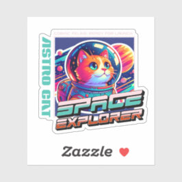 Adesivo Cosmic Cat Astronaut Sticker