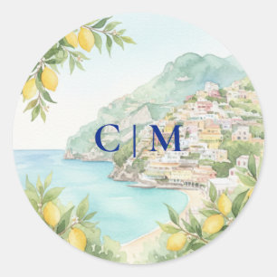 Adesivo Costa Amalfitana Amore Casamento Itália