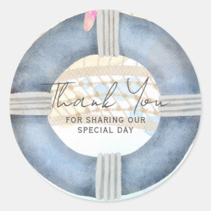 Adesivo Costa de Casamento de Praia de Destino