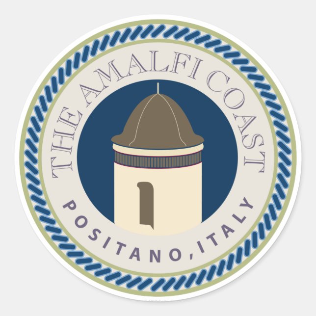 Adesivo Costa de viagem-Amalfi (Frente)