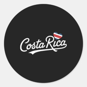 Adesivo Costa Rica Heart Vacation Tropical Pura Vida Costa