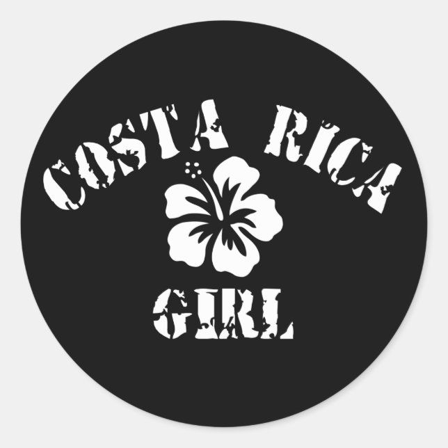 Adesivo Costa Rica Pink Girl (Frente)