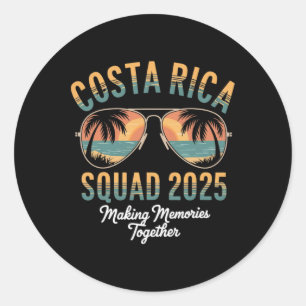 Adesivo Costa Rica Squad 2025 Vacation Tropical Pura Vida