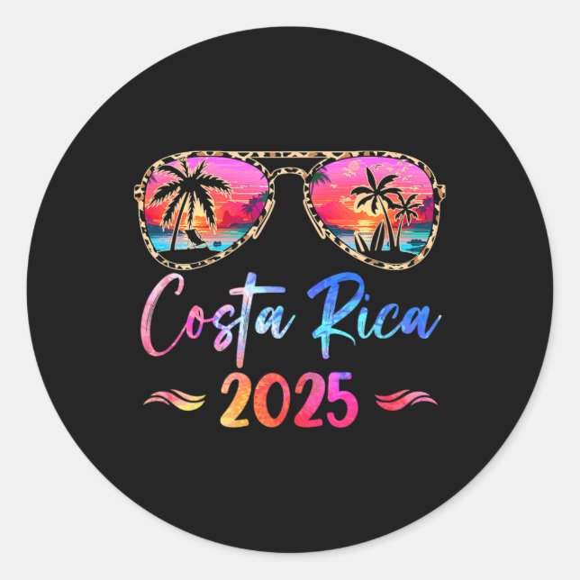 Adesivo Costa Rica Vacation 2025 Matching Group Family Sum (Frente)
