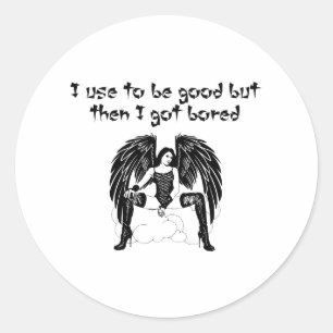Adesivo Costumava ser bom Angel Original Art
