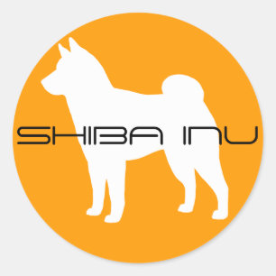 Adesivo Costume da silhueta da raça do cão de SHIBA INU