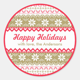 Adesivo Costume nórdico do Tag   do presente do teste