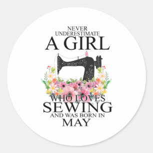 Adesivo costura Quem Adora Sewing E Era Nascer May