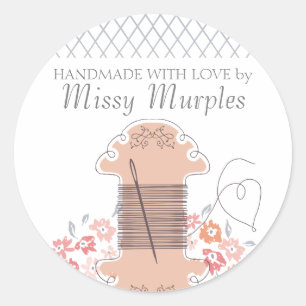 Adesivo costureira Bonito de bordado de agulha