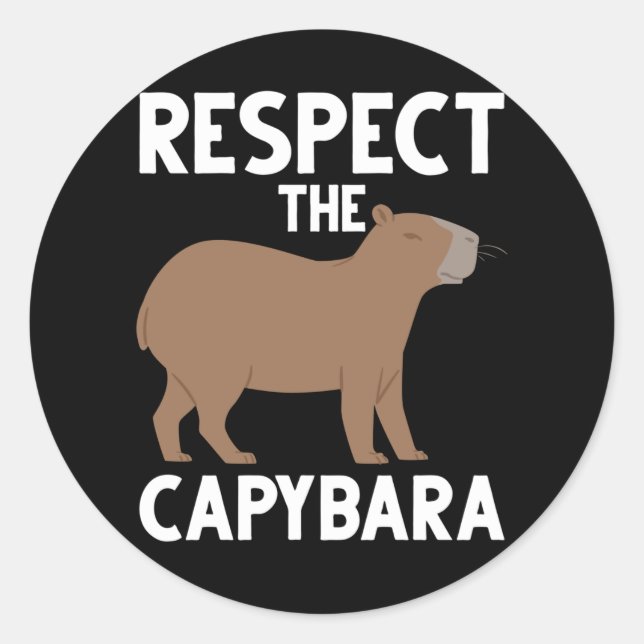 Adesivo Cóta Capybara Lover Animal Sensibilização (Frente)