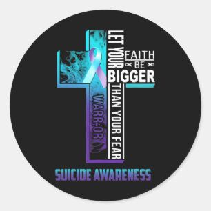Adesivo Cota Cristã Faith Para Suicídio Por Saúde Mental P