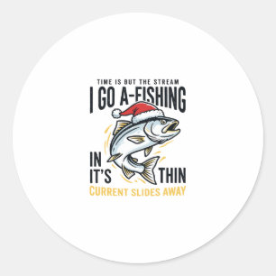 Adesivo Cota de fluxo de pesca de Natal Design