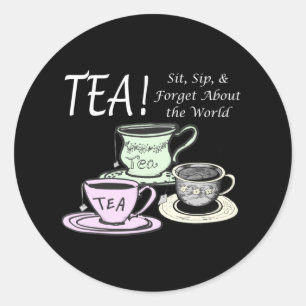 Adesivo Cota de Positividade do Tea Lover - Sit Sip Esqueç