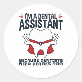 Adesivo Cota Heroínas Engraçadas do Assistente Dental