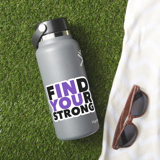 Adesivo Cota Motivacional Forte (HydroFlask Insitu)