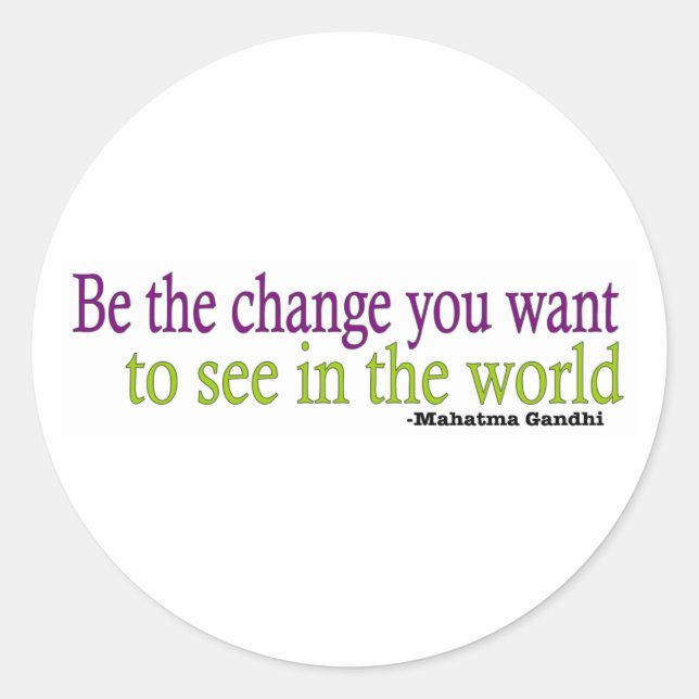 Adesivo Cotação Gandhi (Frente)