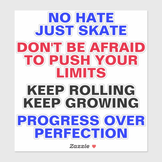 Adesivo Cotações & Sayings - Stickers do skate Street (Folha)