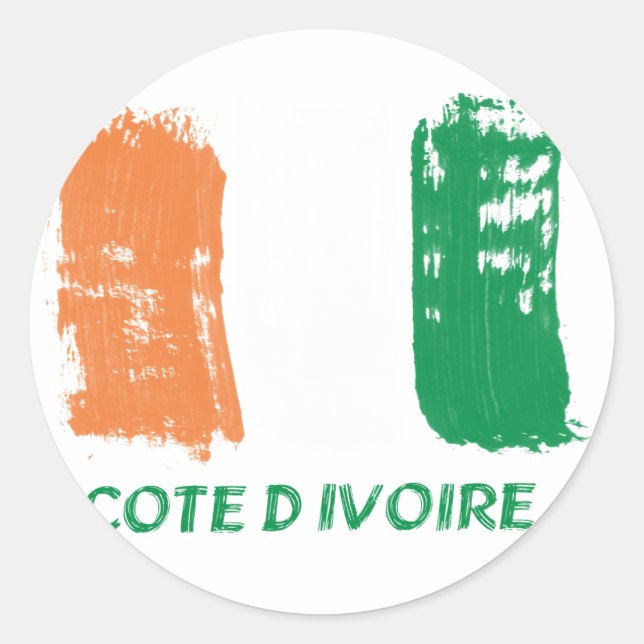 Adesivo Cote D' Ivore Flag design (Frente)