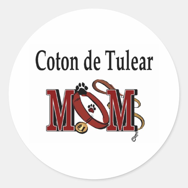 Adesivo Coton De Tulear Mãe Sticker (Frente)