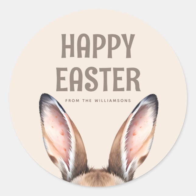 Adesivo Cotovelo da Páscoa coxa de Aquarela Moderna Person (Frente)