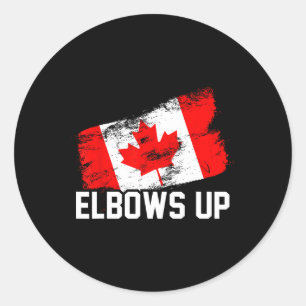 Adesivo Cotovelos levantados, canadense engraçado, orgulho