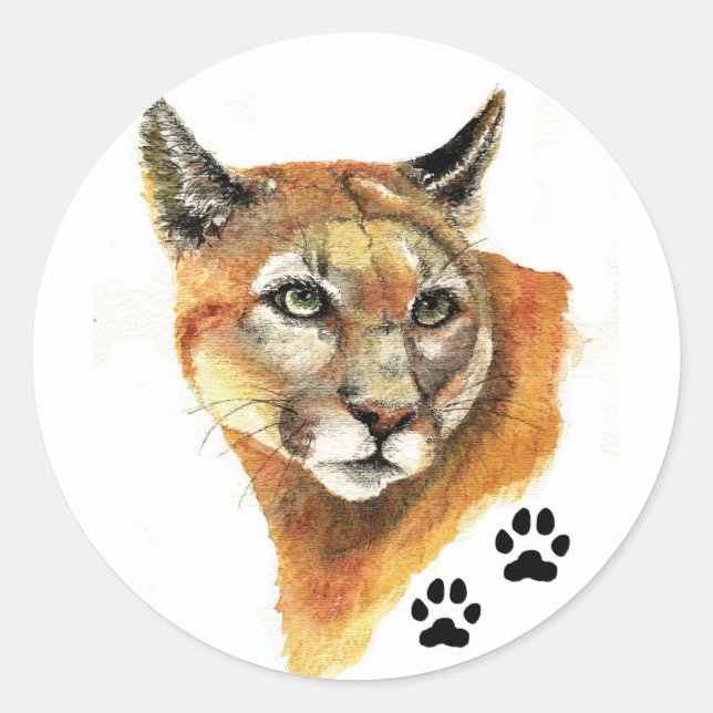 Adesivo Cougar Animal Sticker (Frente)