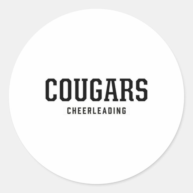 Adesivo Cougars Liderança de Torcida da Cooper High School (Frente)