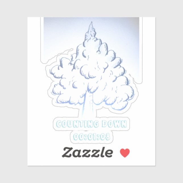 Adesivo Counting Down  00:01:08 (Folha)